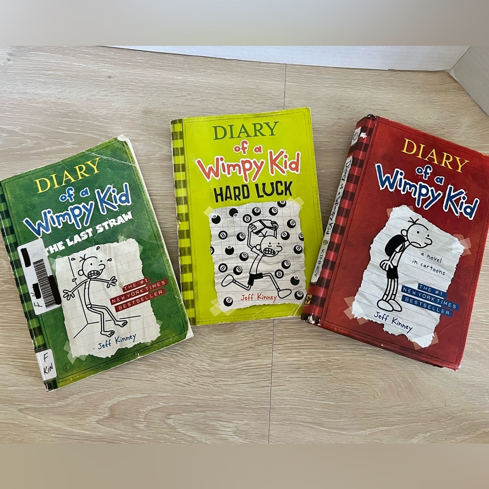 Bundle of 3 Diary of a Wimpy Kid books